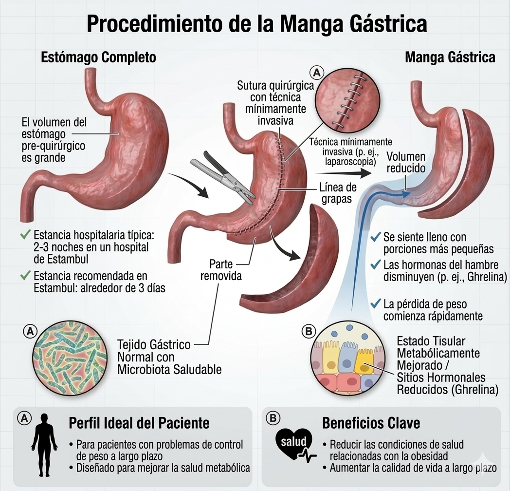 Ilustración manga gástrica